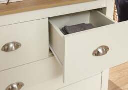 GFW Lancaster 2 + 2 Drawer Chest -Cream - thumbnail 5