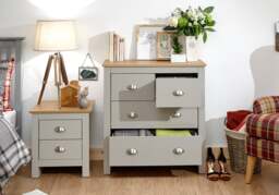 GFW Lancaster 2 + 2 Drawer Chest -Cream - thumbnail 4