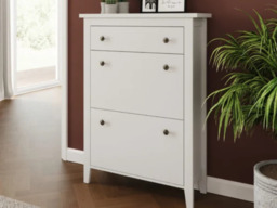 GFW Deluxe Two Tier Shoe Cabinet-Grey - thumbnail 7