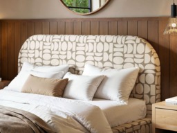 Flair Alba Jacquard Pattern Ottoman Bed Beige Chenille-Double - thumbnail 4