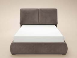 SOLACE+CO Lydia Upholstered Ottoman Storage Bed Cord Fabric Kingsize Brown - thumbnail 5