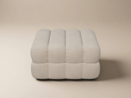SOLACE+CO Halle Ottoman Storage Footstool Beige Chenille - thumbnail 6