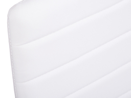 Living & Home Set of 2 Dining Chairs Upholstered Faux Leather-White - thumbnail 4
