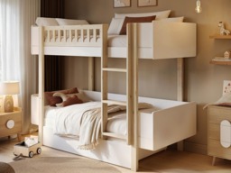 Noomi Kayla Bunk Bed with Storage White (FSC-Certified) - thumbnail 2