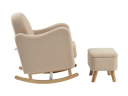 Bebe & Beyond Soother Nursing Chair and Stool Set Oat - thumbnail 4