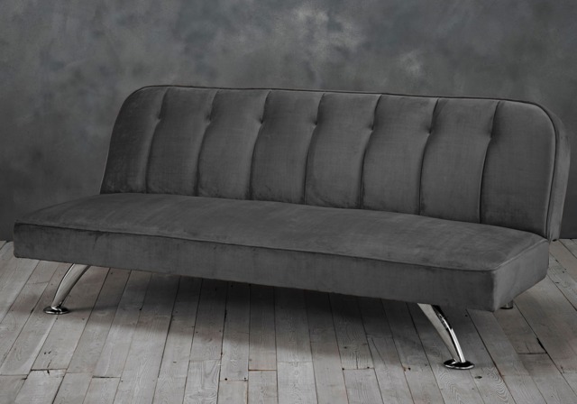 LPD Brighton Grey Fabric Sofa Bed - image 1