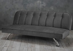 LPD Brighton Grey Fabric Sofa Bed - thumbnail 1