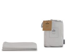 Panda 100% Bamboo Bedding Fitted Sheet Pure White-Double