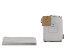 Panda 100% Bamboo Bedding Fitted Sheet Pure White-Double - thumbnail 2