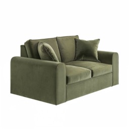 SOLACE+CO Ainsley 2 Seater Sofa Khaki Green Velvet - thumbnail 5