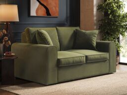 SOLACE+CO Ainsley 2 Seater Sofa Khaki Green Velvet - thumbnail 2