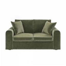 SOLACE+CO Ainsley 2 Seater Sofa Khaki Green Velvet - thumbnail 4