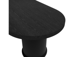 LPD Rina Black Dining Table With Nova Dining Chairs Ivory Table & 4 Chairs - thumbnail 5