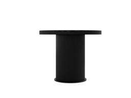 LPD Rina Black Dining Table With Nova Dining Chairs Ivory Table & 4 Chairs - thumbnail 4