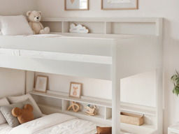 Noomi Bodie Solid Wood Storage Bunk Bed White (FSC-Certified) - thumbnail 5