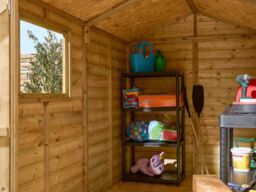 Rowlinson 8x6 Shiplap Apex Shed Double Door with Window - thumbnail 3