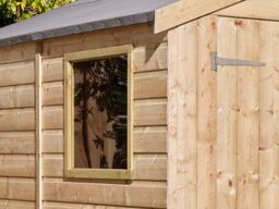 Rowlinson 8x6 Shiplap Apex Shed Double Door with Window - thumbnail 4