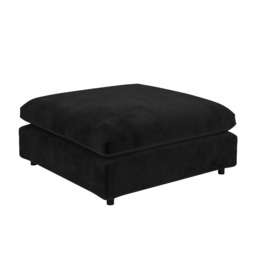 SOLACE+CO Asher U Shape Corner Sofa Bundle Black Velvet - thumbnail 4