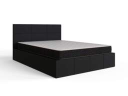 GFW End Lift Ottoman Storage Bed-Black Faux Leather-Kingsize - thumbnail 5