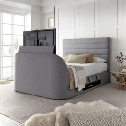 Kaydian Appleby Super King Ottoman Bed with TV Lift in Footboard