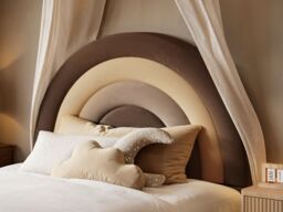 Flair Ava Single Velvet Ottoman Bed Brown - thumbnail 4