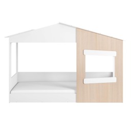 Flair Dreamland Montessori House Floor Bed White & Oak - thumbnail 3