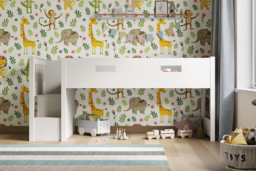 Flair Charlie Staircase Mid Sleeper Bed White - thumbnail 4