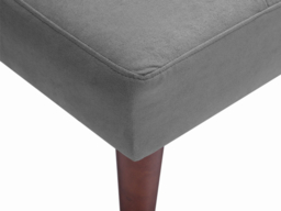 Living & Home Small Modern 2-Seater Padded Convertible Sofa Bed with Wooden Legs-Grey - thumbnail 5