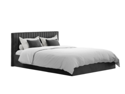 LPD Berlin Ottoman Bed Velvet Black SuperKing - thumbnail 4