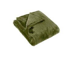 Furn Kallu Faux Fur Throw-Olive-150 x200cm - thumbnail 3