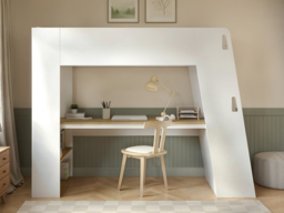 Flair Fern Staircase High Sleeper White & Oak - thumbnail 2