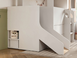Flair Dreamland House Mid Sleeper with Slide & Storage White - thumbnail 5