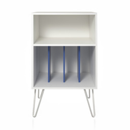 Dorel Harmony Turntable Stand-White/Blue - thumbnail 1