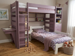 Mathy by Bols Dominique 186 Highsleeper with Stephane Single Bed -Natural - thumbnail 5