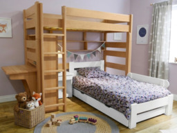 Mathy by Bols Dominique 186 Highsleeper with Stephane Single Bed -Natural
