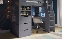 Flair Cosmic Storage High Sleeper Grey - thumbnail 4