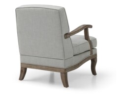Kyoto Colwell Upholstered Accent Chair with Curved Arms Cream Linen - thumbnail 5