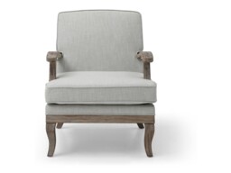 Kyoto Colwell Upholstered Accent Chair with Curved Arms Cream Linen - thumbnail 3