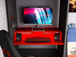 Trasman Loft Pod Single High Sleeper Gaming Bed with Desk - thumbnail 5