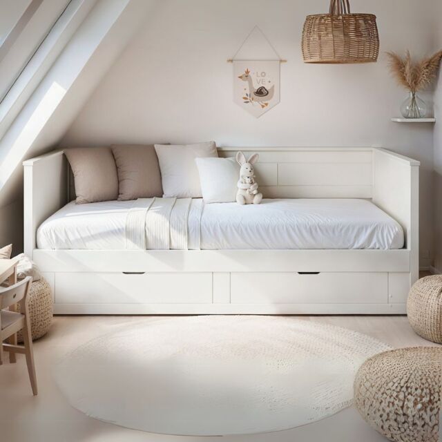 Noomi Iris Daybed with Trundle White (FSC-Certified) - image 1