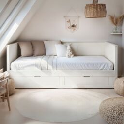 Noomi Iris Daybed with Trundle White (FSC-Certified) - thumbnail 1