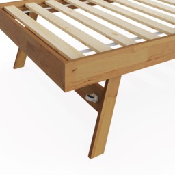 GFW Madrid Single Wooden Trundle Bed - Natural Oak - thumbnail 5