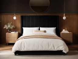 Flair Tiggy Kingsize Ottoman Bed with Winged Headboard Black Velvet - thumbnail 4
