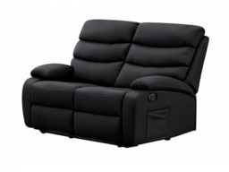 "Kidsaw 2 Seater Manual Recliner Sofa with High Back Black " - thumbnail 5