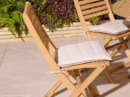 Rowlinson Ashdown Folding 6 Seat Round Dining Set with Cushions - thumbnail 7
