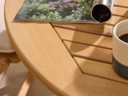 Rowlinson Ashdown Folding 6 Seat Round Dining Set with Cushions - thumbnail 5