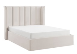 Limelight Polaris Recycle Fabric Ottoman Bed Frame-Double-Natural - thumbnail 6