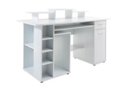 Alphason San Diego Computer Workstation-Walnut - thumbnail 4