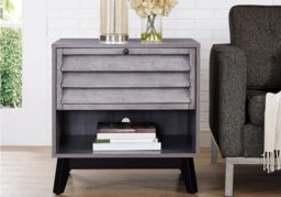 Dorel Vaughn Accent Table-Grey Oak - thumbnail 3
