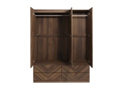 GFW Catania 3 Door 4 Drawer Wardrobe-Oak - thumbnail 4